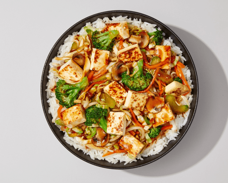 Tofu Teppanyaki with Rice