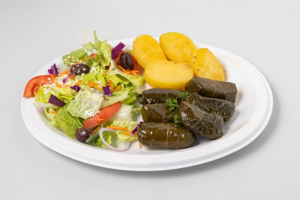 Rice Dolmades Plate