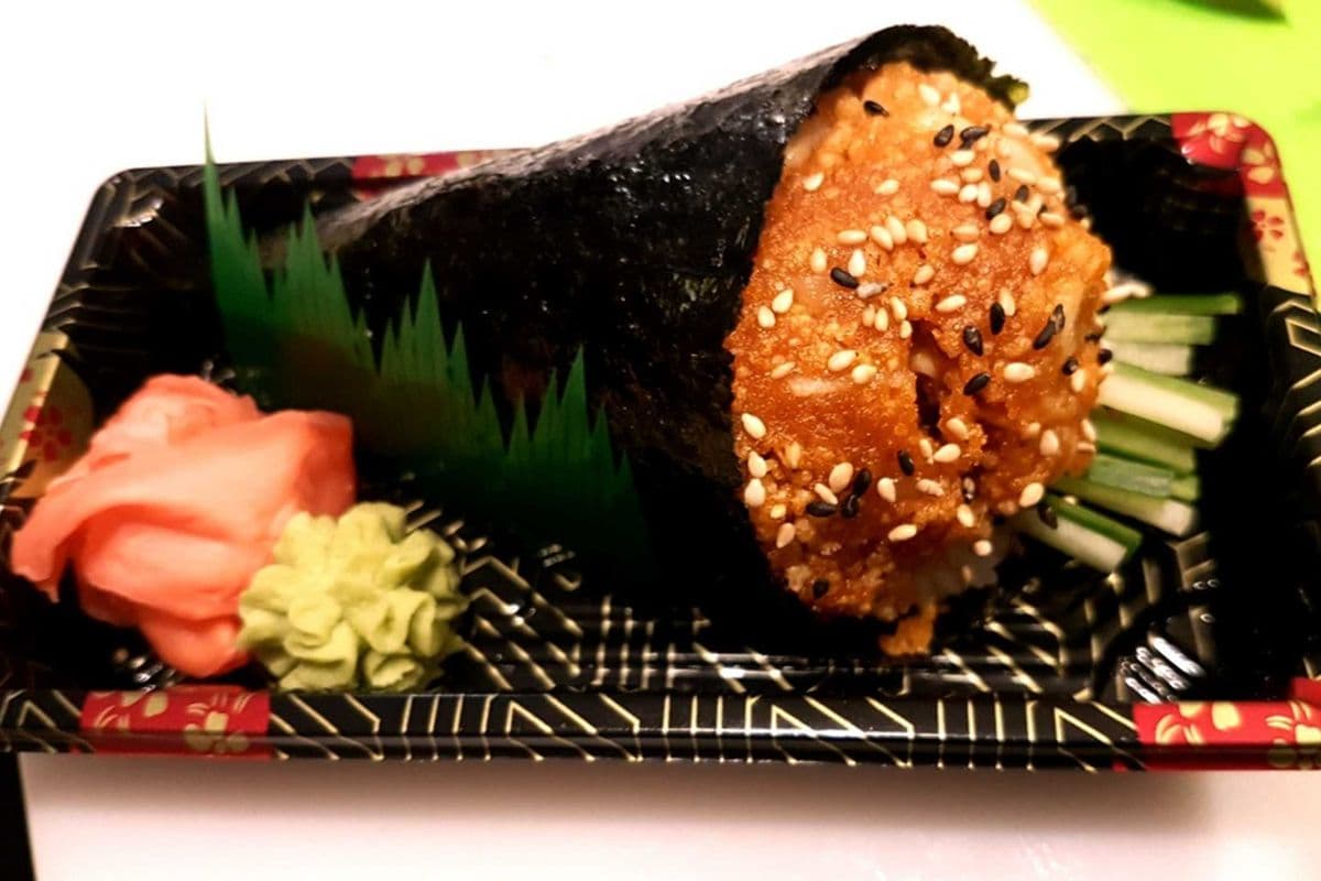Spicy Butterfish Handroll