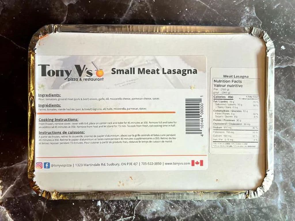 Meat Lasagna (Tony Vs) Small