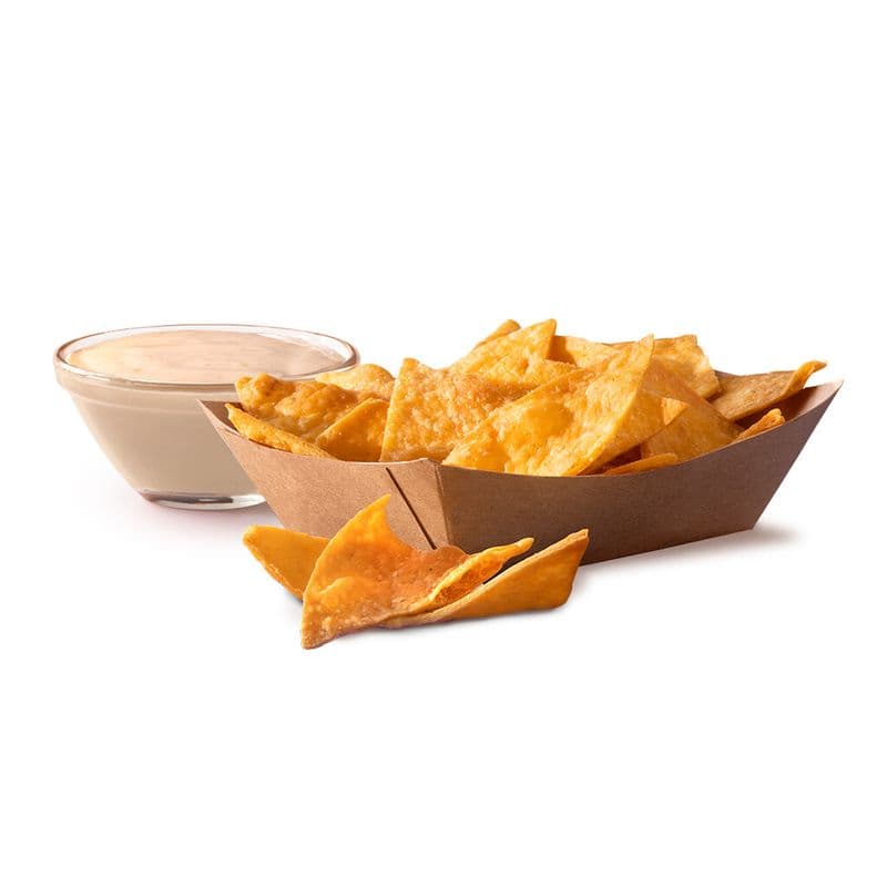 CHEESY CHIPS & 4oz QUESO