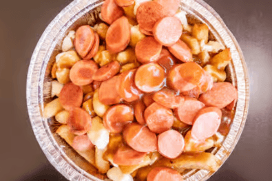 Poutine hot-dog (grand) / Hot-Dog Poutine (Large)