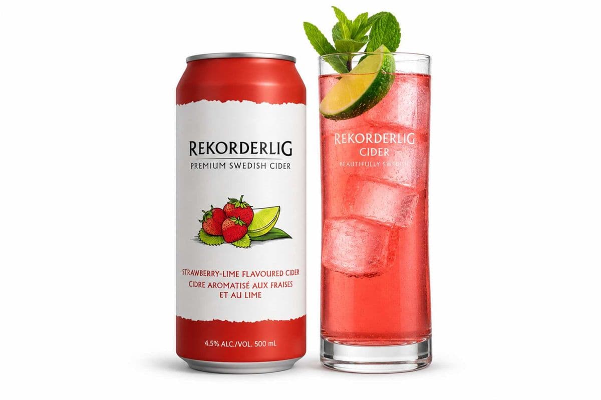 Rekordderlig Strawberry Lime (1 x 500ML)