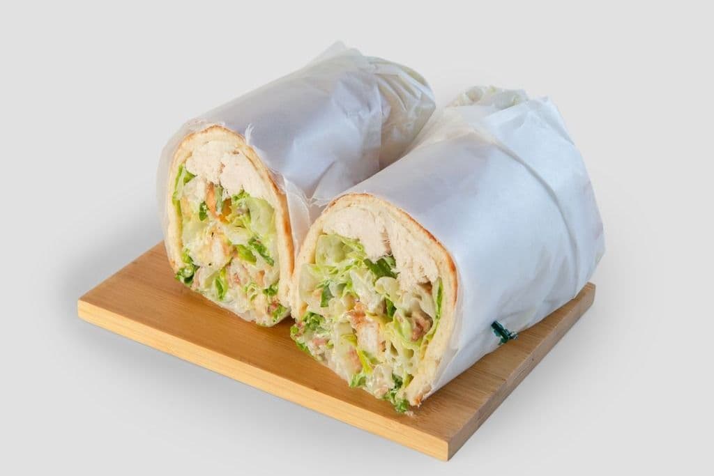 Chicken Caesar Salad Pita Wrap