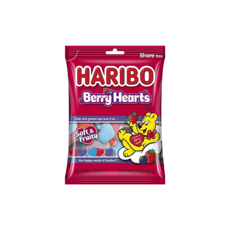 Haribo Berry Hearts - USA (3.1oz)