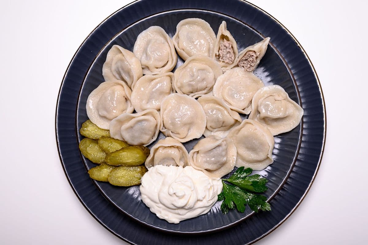 PELMENI / DUMPLINGS with 3 meats (Chicken, Pork & Beef) (15 pcs)