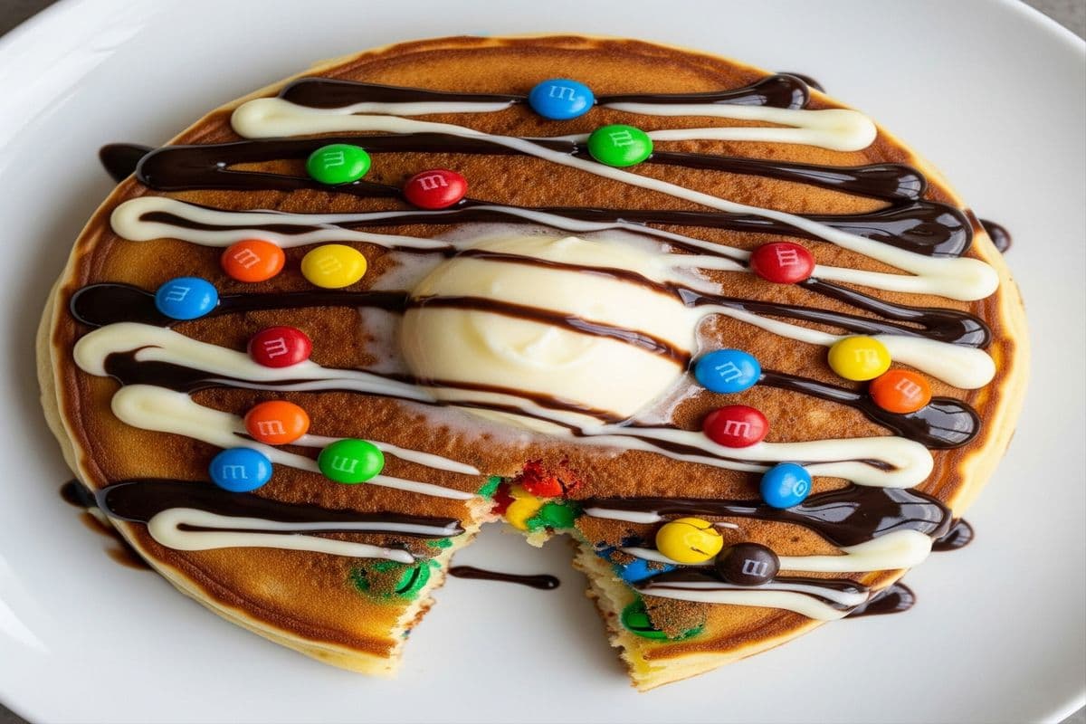 M&M's Crunch Pancakes