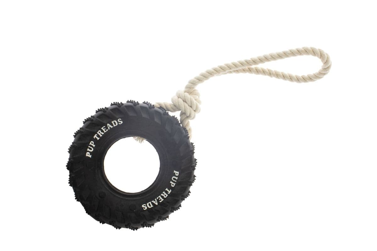 6" Pampered Pal Rubber Tire with Tug Rope