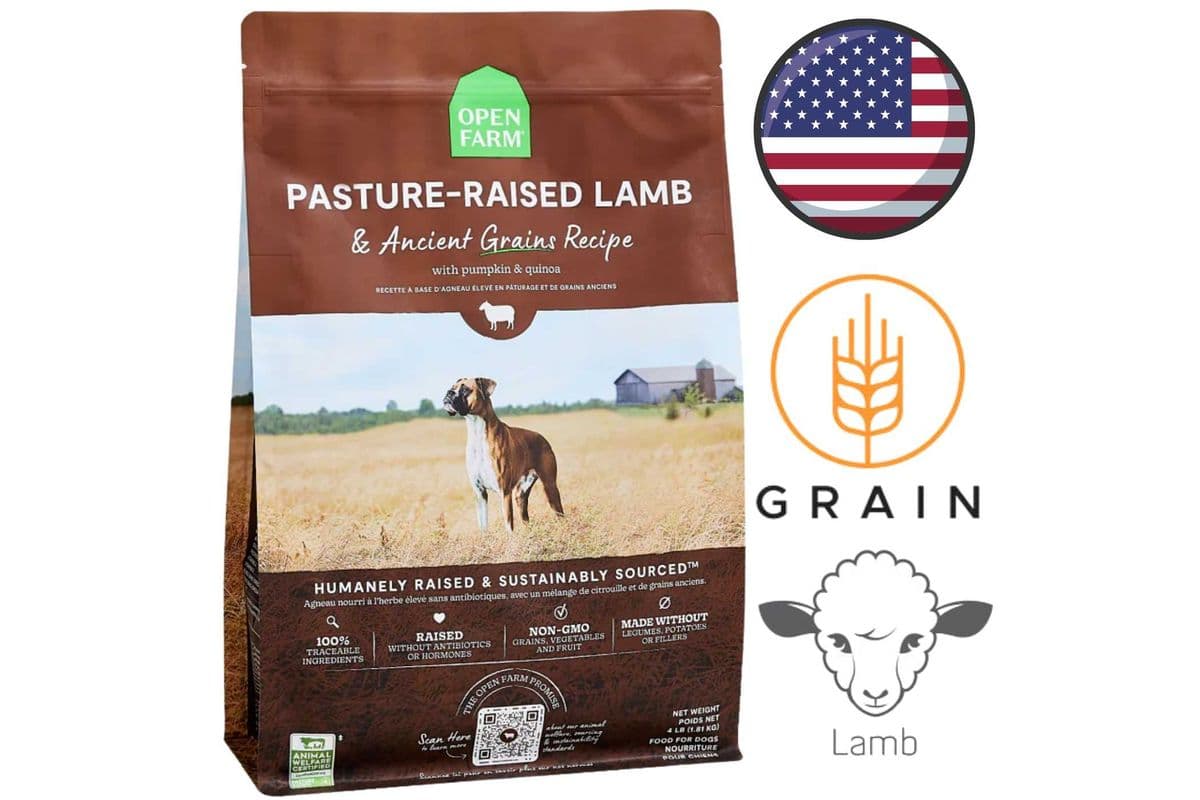 Open Farm - Pasture-Raised Lamb & Ancient Grains Dry Dog Food - 4 lb