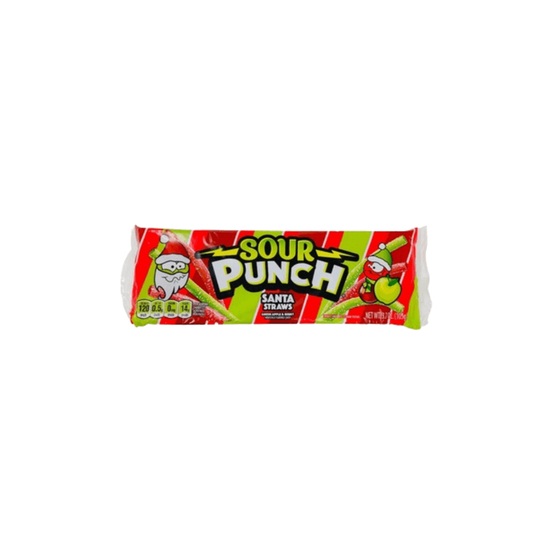 Sour Punch Santa Straws - USA (3.2oz)