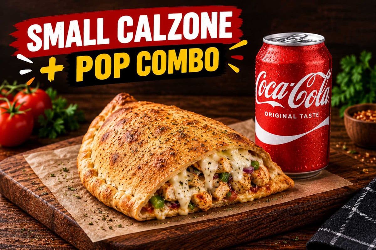 SMALL CALZONE + POP COMBO