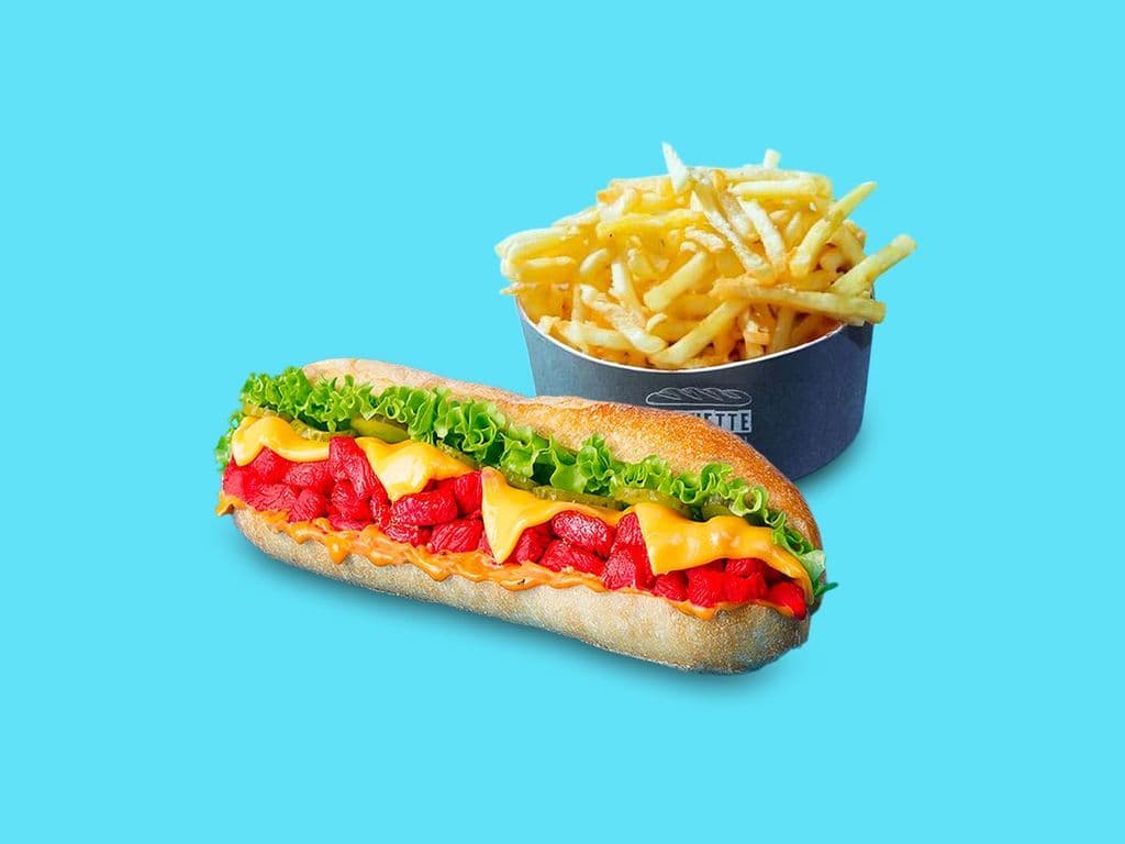 Baguette Tandoori & Frite/ Fries