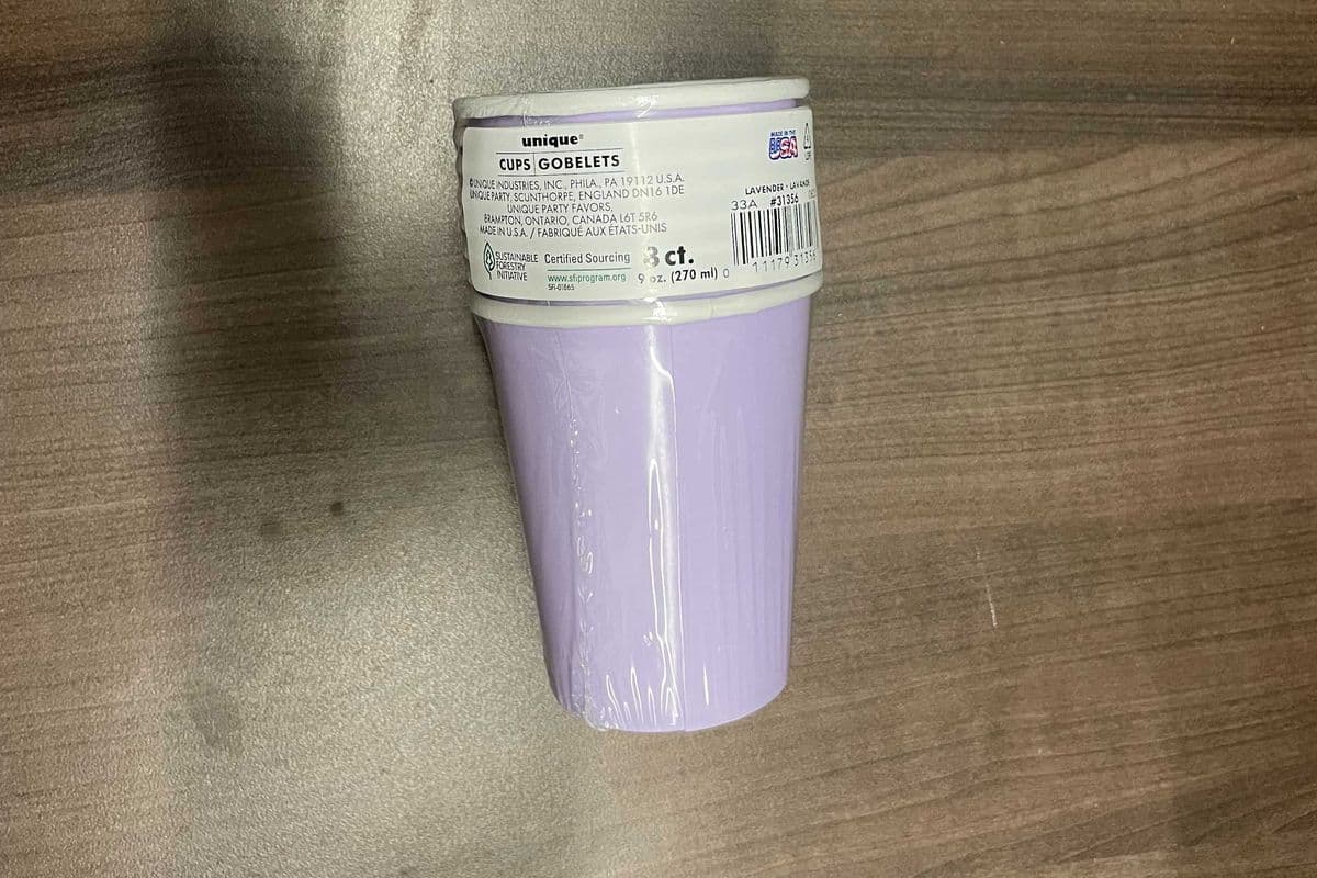 8 Lavender Cups 9oz (9oz x 8)