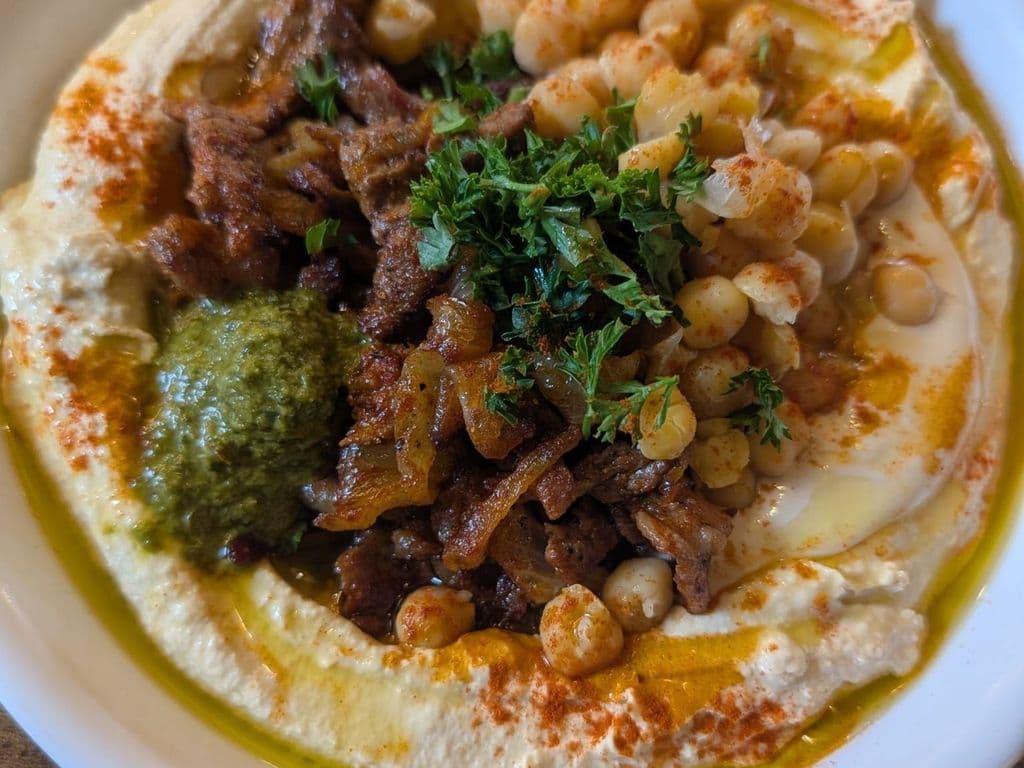 Australian Wagyu Shawarma Hummus