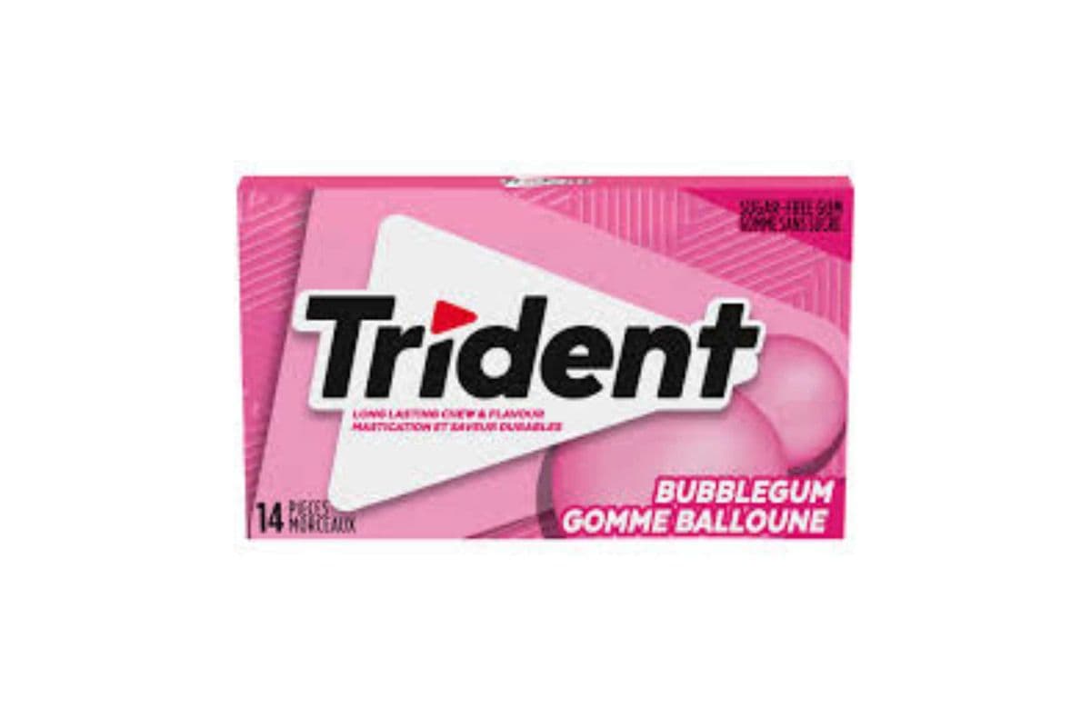 Trident Bubble Gum (14 Sticks) (5 Cal)