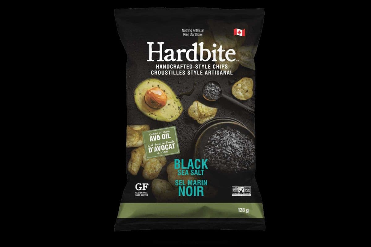 Hardbite Chips - Black Sea Salt (128G)