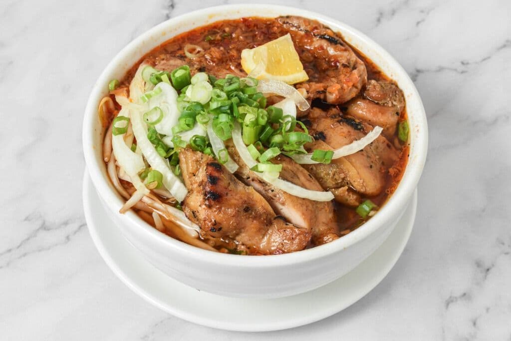21. Grilled Pork and Chicken Sate Phở