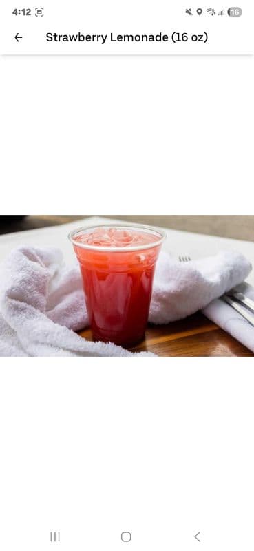 16 Oz Classic Strawberry Lemonade