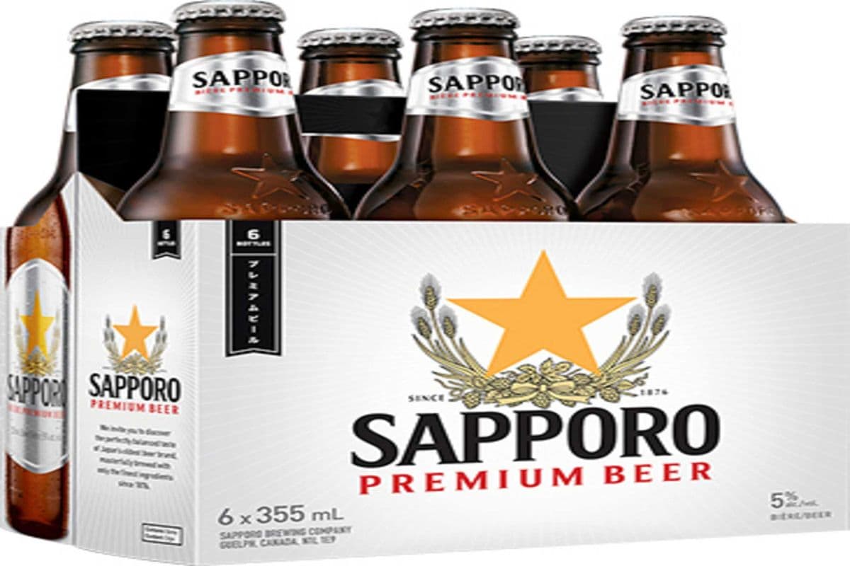 Sapporo (Bottles) (6 x 355 mL)