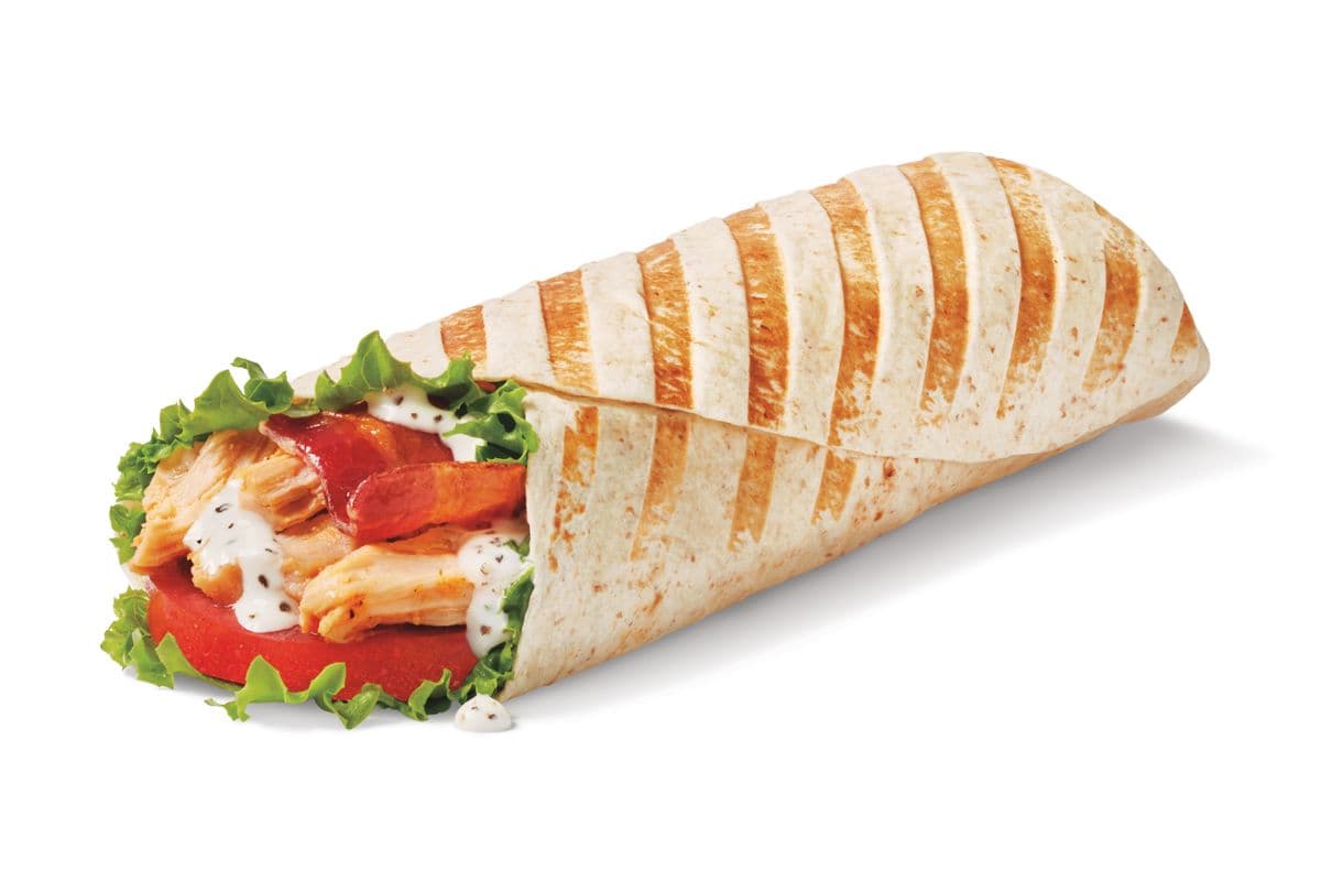 Wrap au poulet grillé, bacon et sauce ranch
