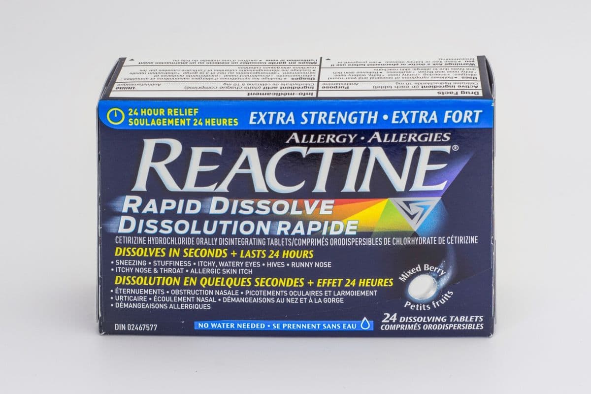 Reactine Dissolving Tablets (10mg, 24 tablets)