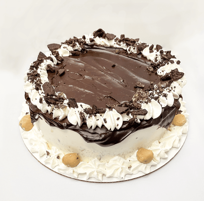 Mini Cookie Dough Drizzle Ice Cream Cake