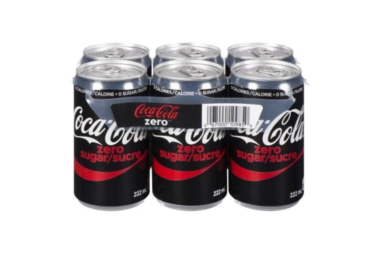 Coke Coca Cola Zero Sleek Cans (222 ml)
