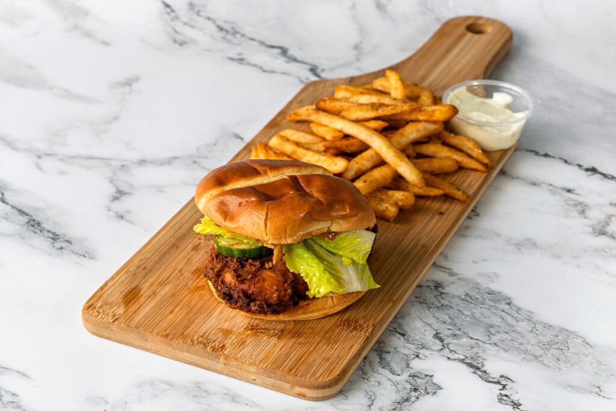 Zest Cajun Fried Burger