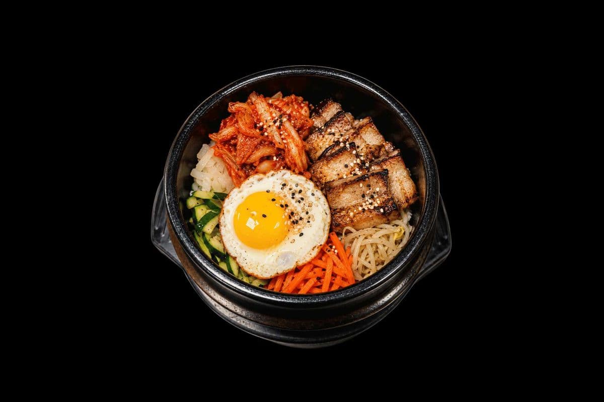 Kimchi Pork Belly Bibimbap
