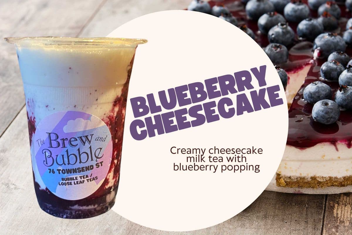 Blueberry Cheesecake Milk tea