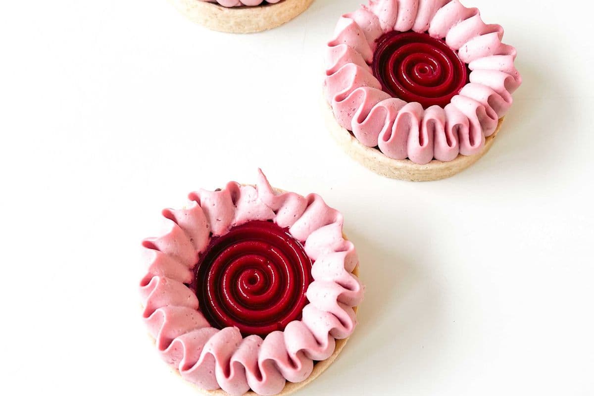 Tartelette aux framboises / Raspberry Tart (112 g) (193 Cal)