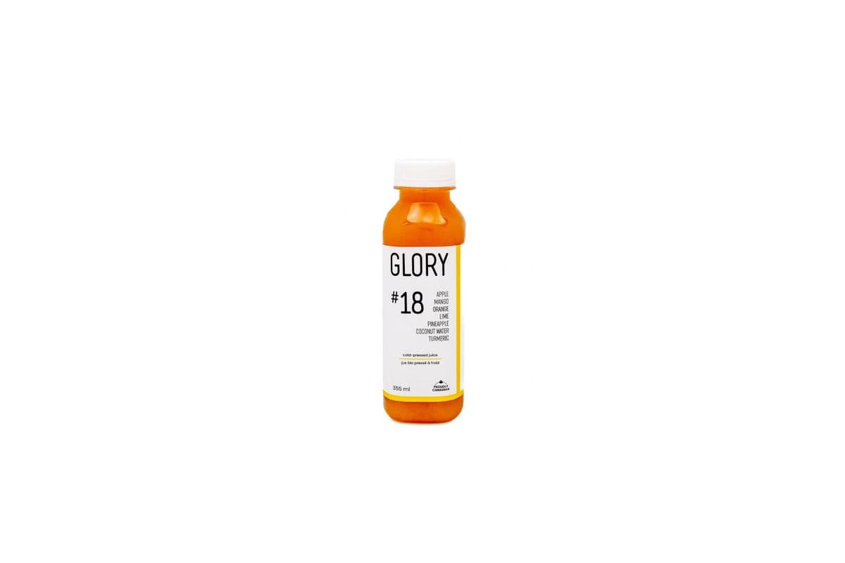 #18 Juice: Apple Pineapple Mango Coconut Water Orange Lime Turmeric [12oz]