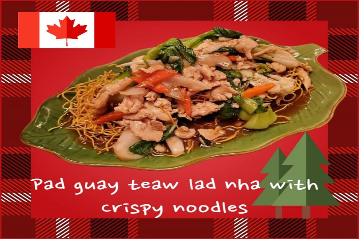49A. Pad Guay Teaw Lad Nha with Crispy noodle