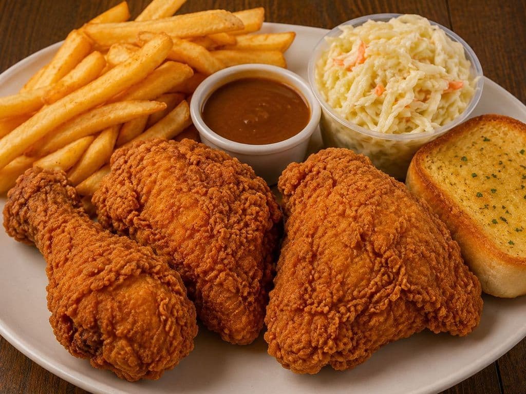 REPAS POULET FRIT 3 MORCEAUX