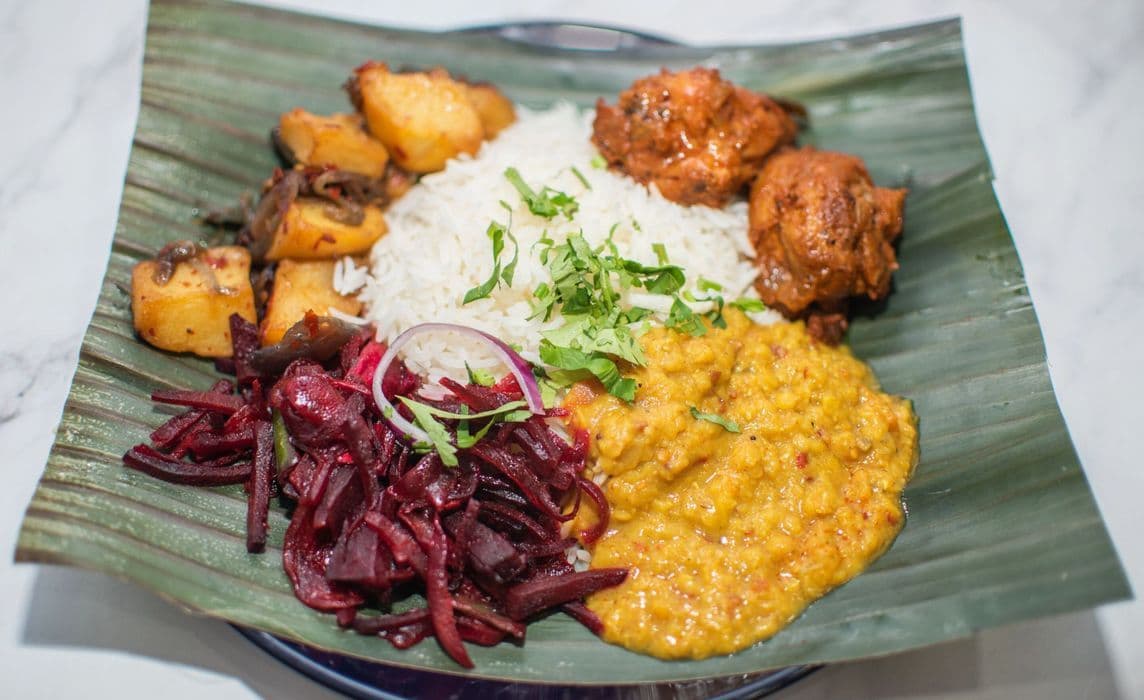 Deviled Chicken Rice & Curry