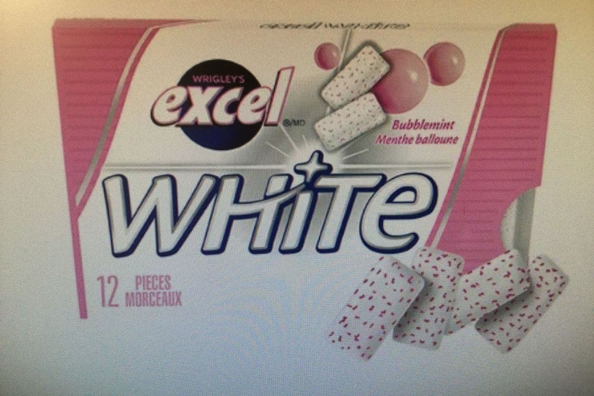 Excel White Bubblemint (12 in Pack)