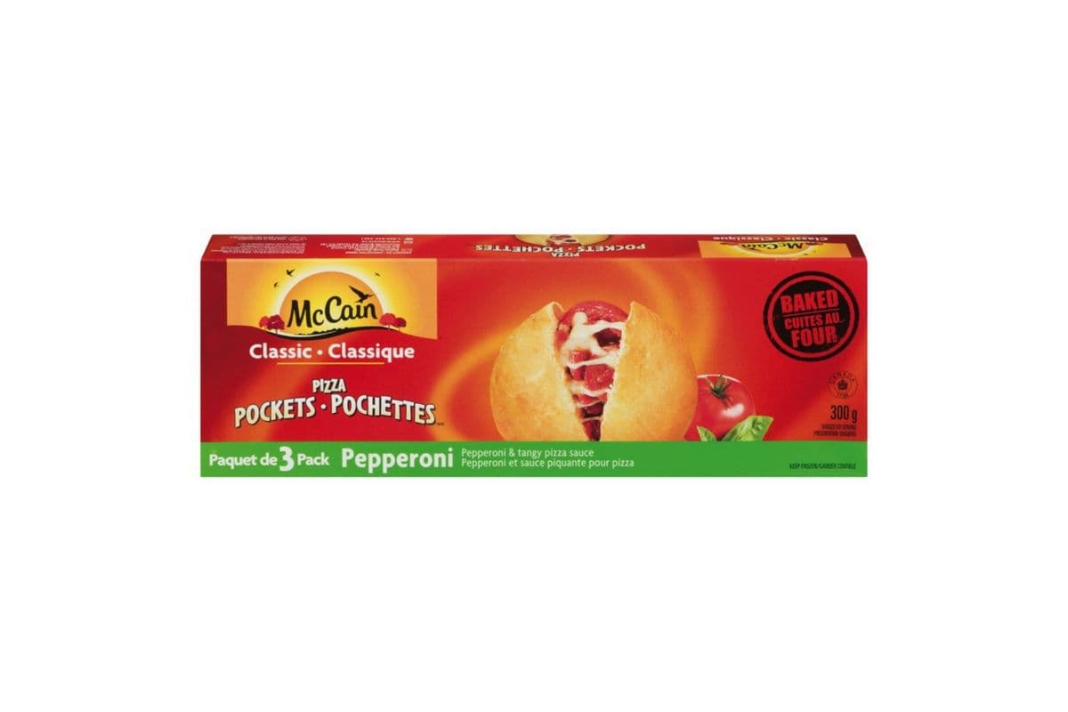 McCain Pizza Pockets Pepperoni (3 Pockets) (300g)