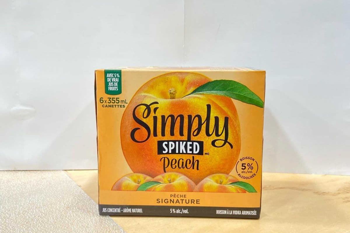 SIMPLY SPIKED PEACH 6 CAN (1 x 6x355 ml)