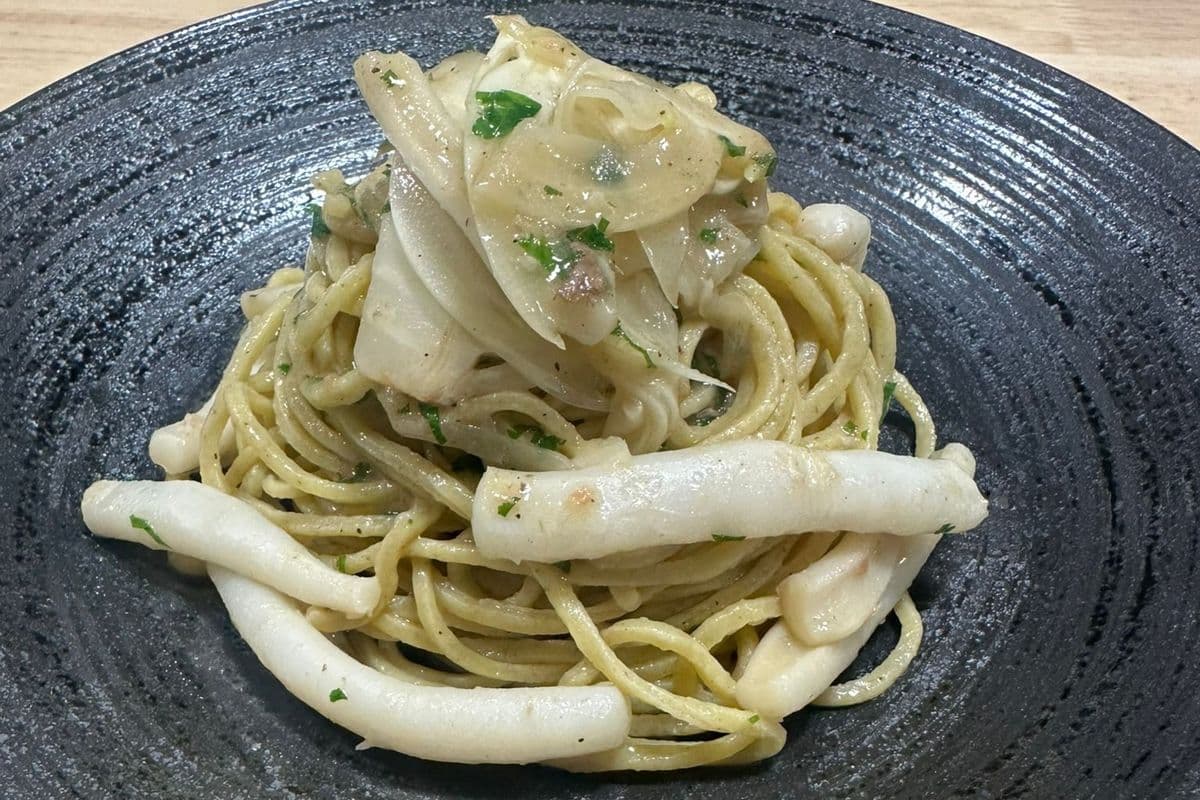 Squid and Anchovy Pasta