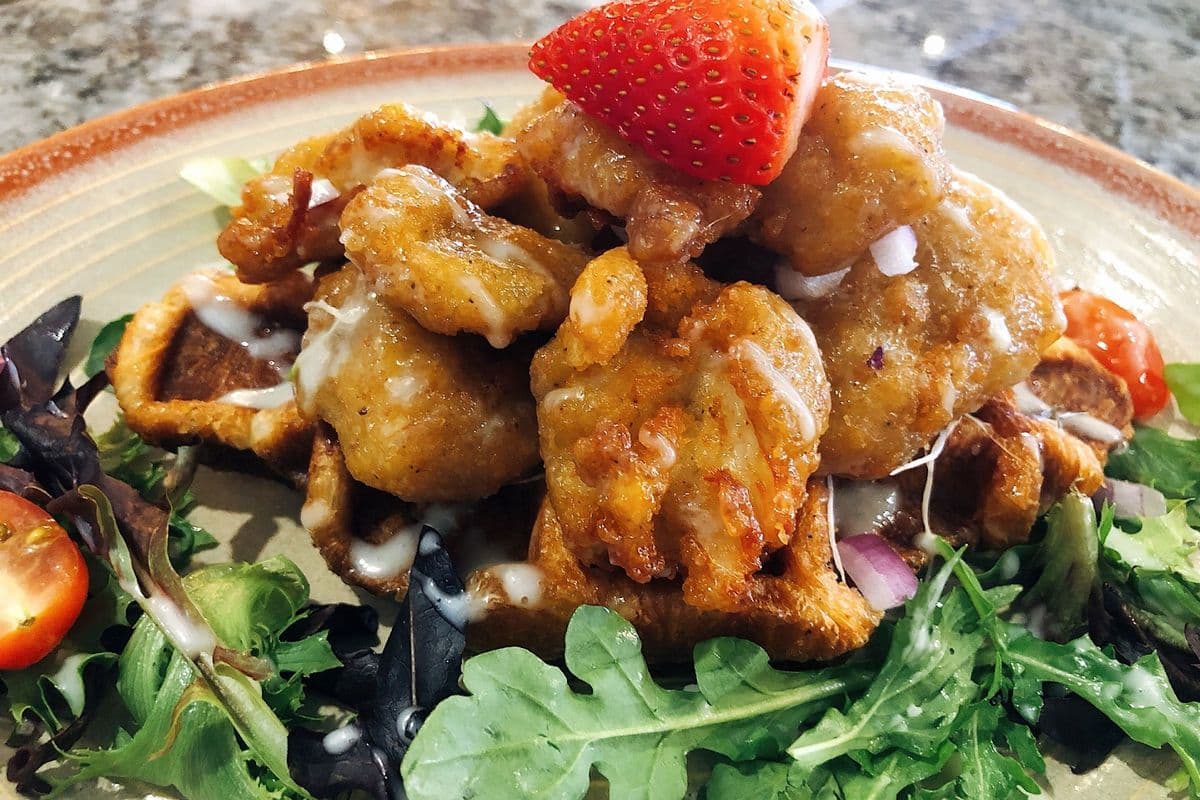 Chicken and Croffle