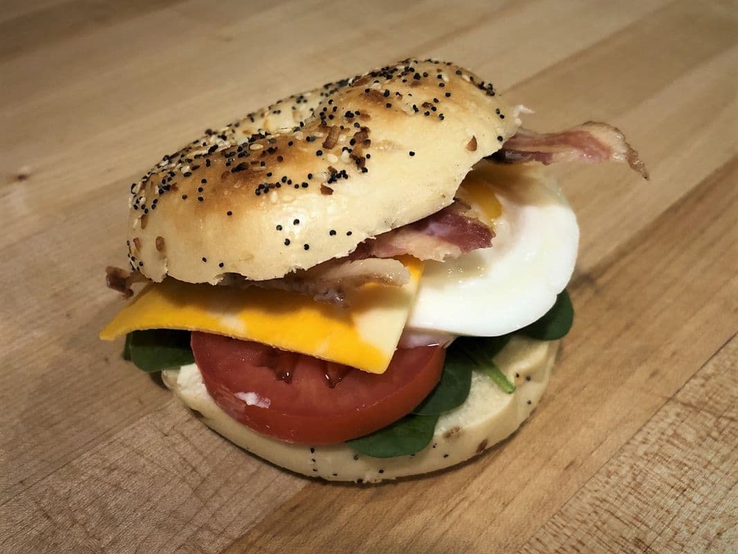 BLT Egg and Cheese Bagel