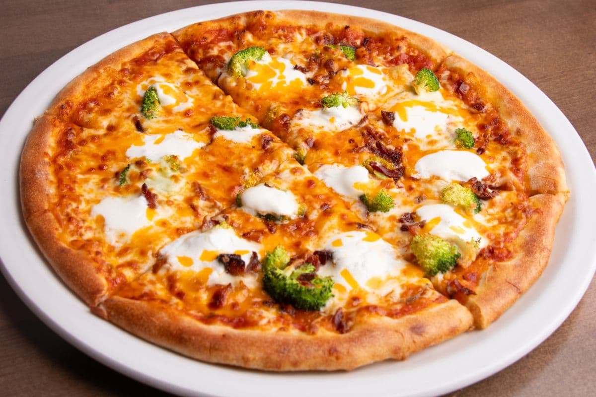 Large Broccoli Bacon Pizza