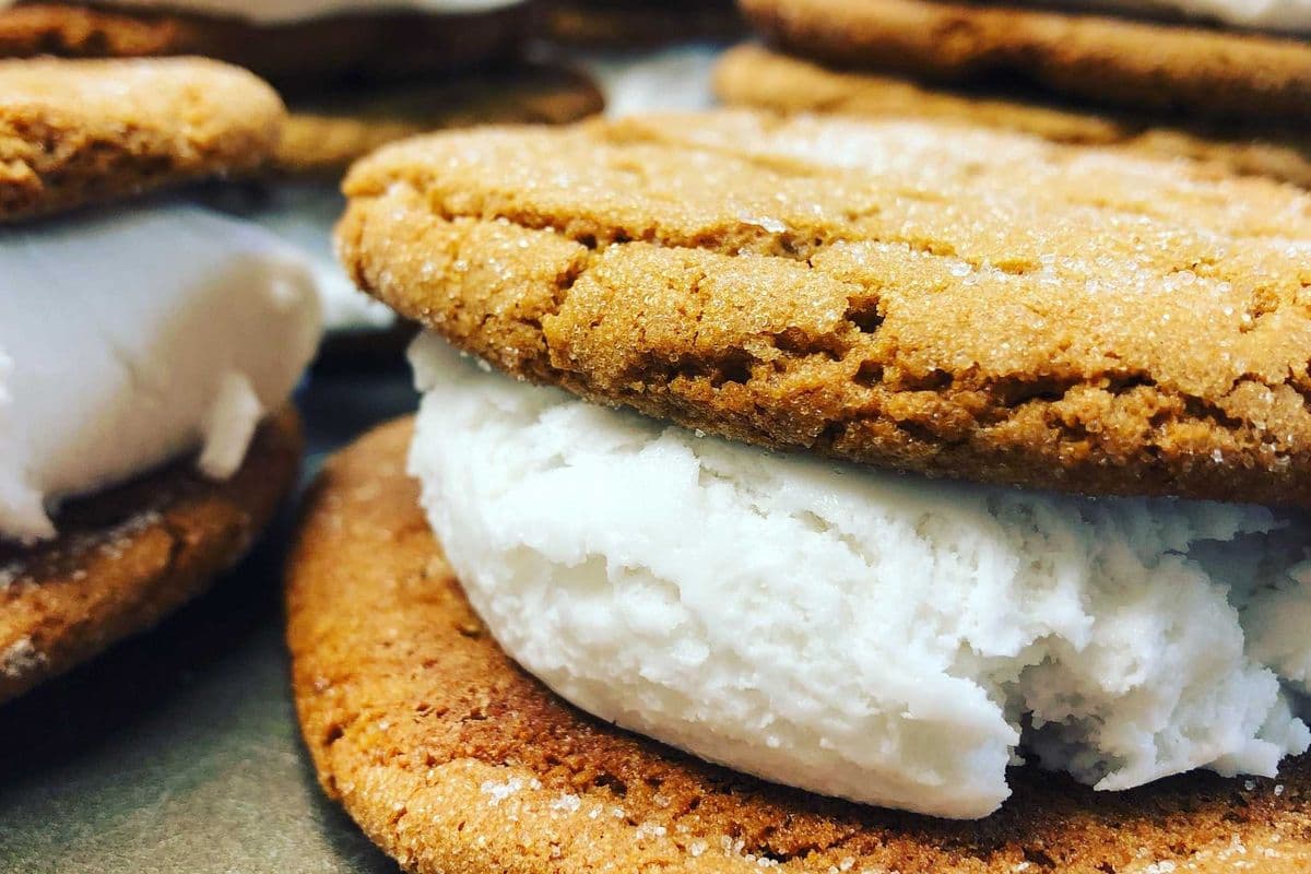 Chai Ice Cream with Gingersnap Cookie Sandwich (200 grams)