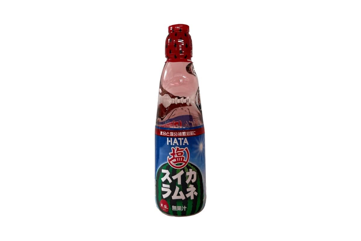 Hata Kosen Ramune Salt Watermelon 200ml Bottle (200ml) (70 Cal)