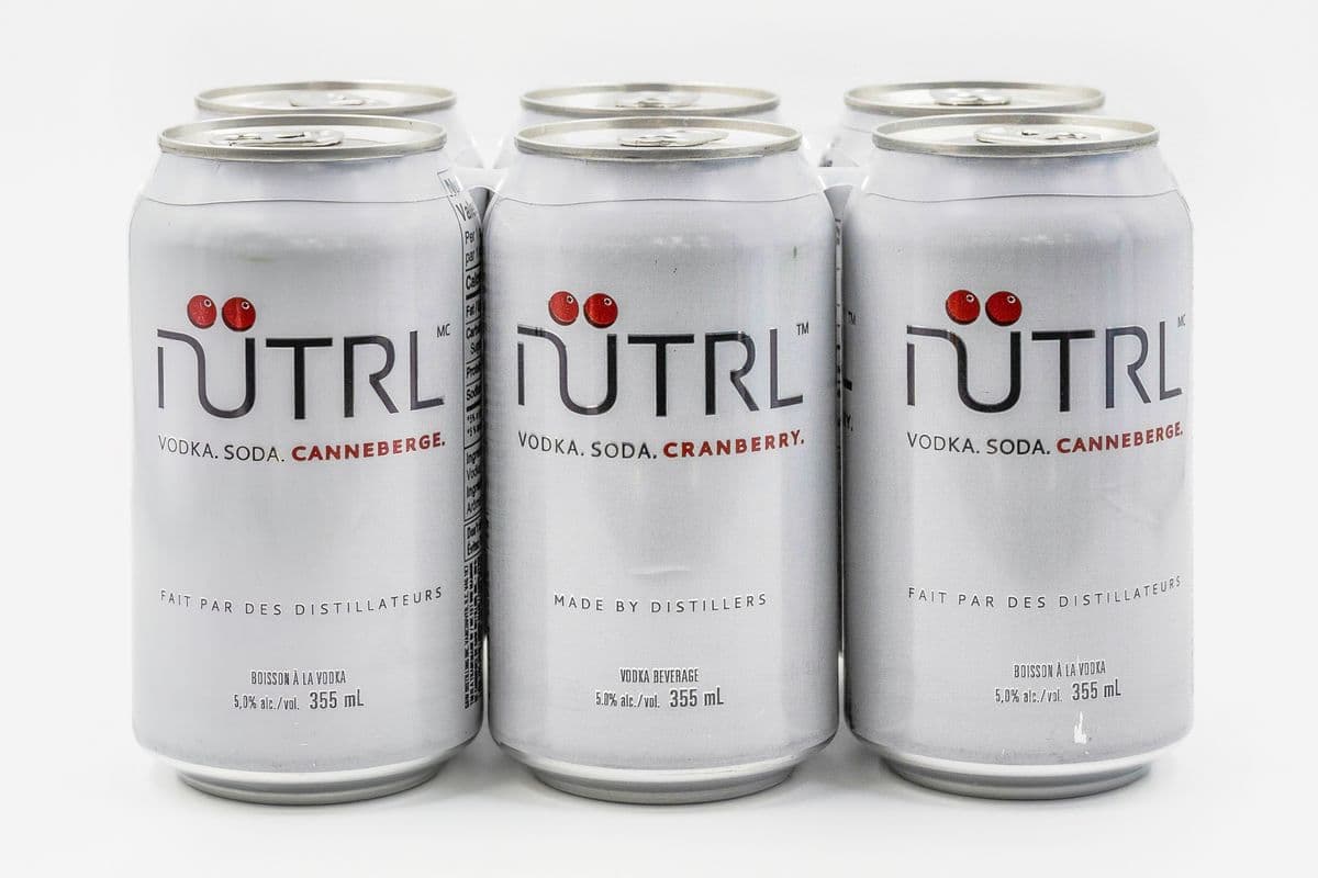 Nutrl Vodka Soda Cranberry (6 Cans) (1 x Pack)