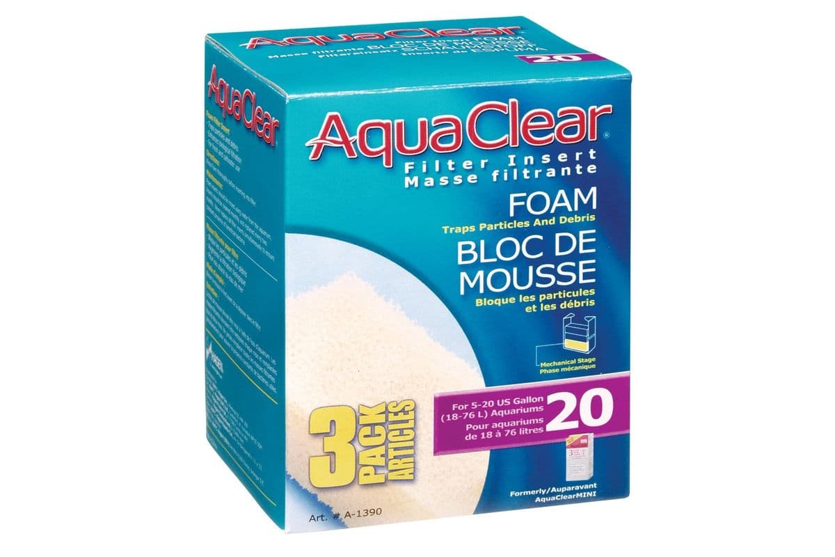 Hagen Foam Filter Insert for AquaClear 20/Mini (3 Pack)