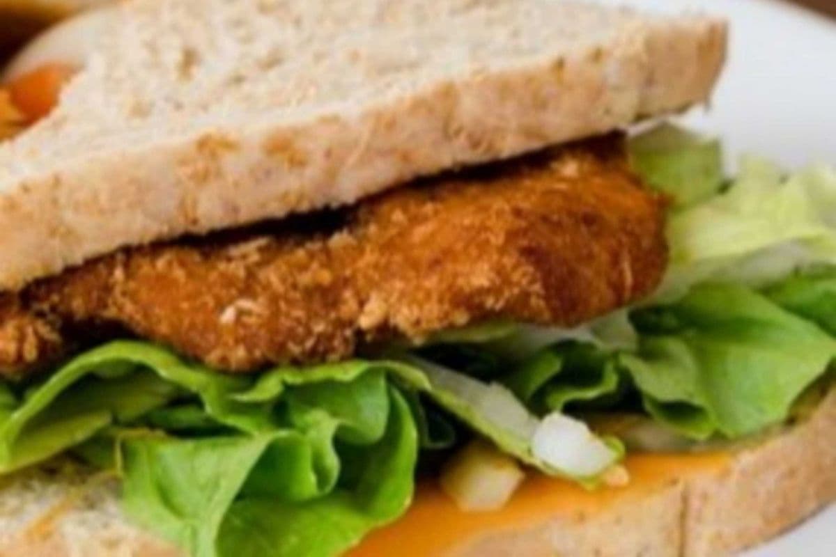Schnitzel on Rye bread