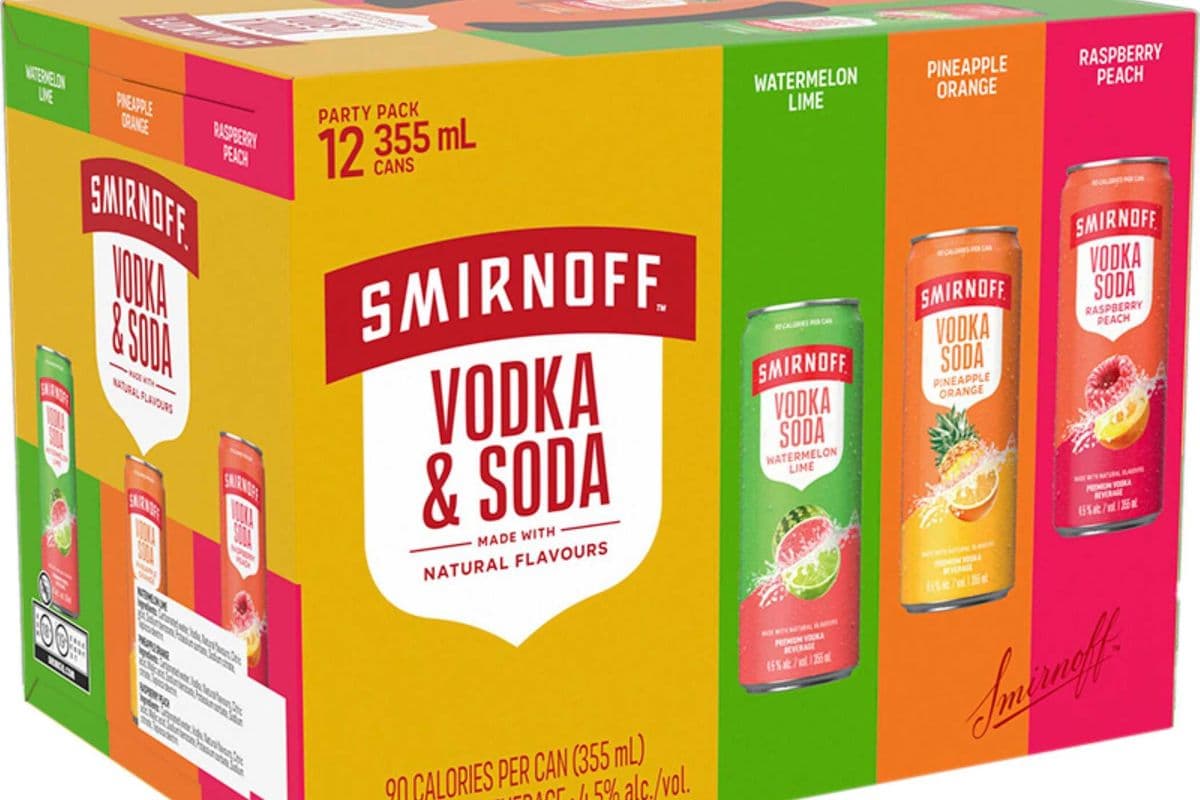 SMIRNOFF VODKA & SODA PARTY 12 PACK (12 x 355ML)