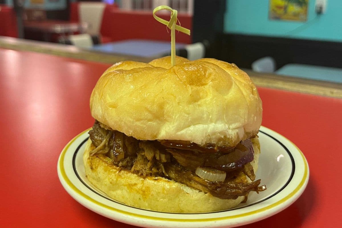 SPECIAL Handmade Pulled Pork and Coleslaw Burger