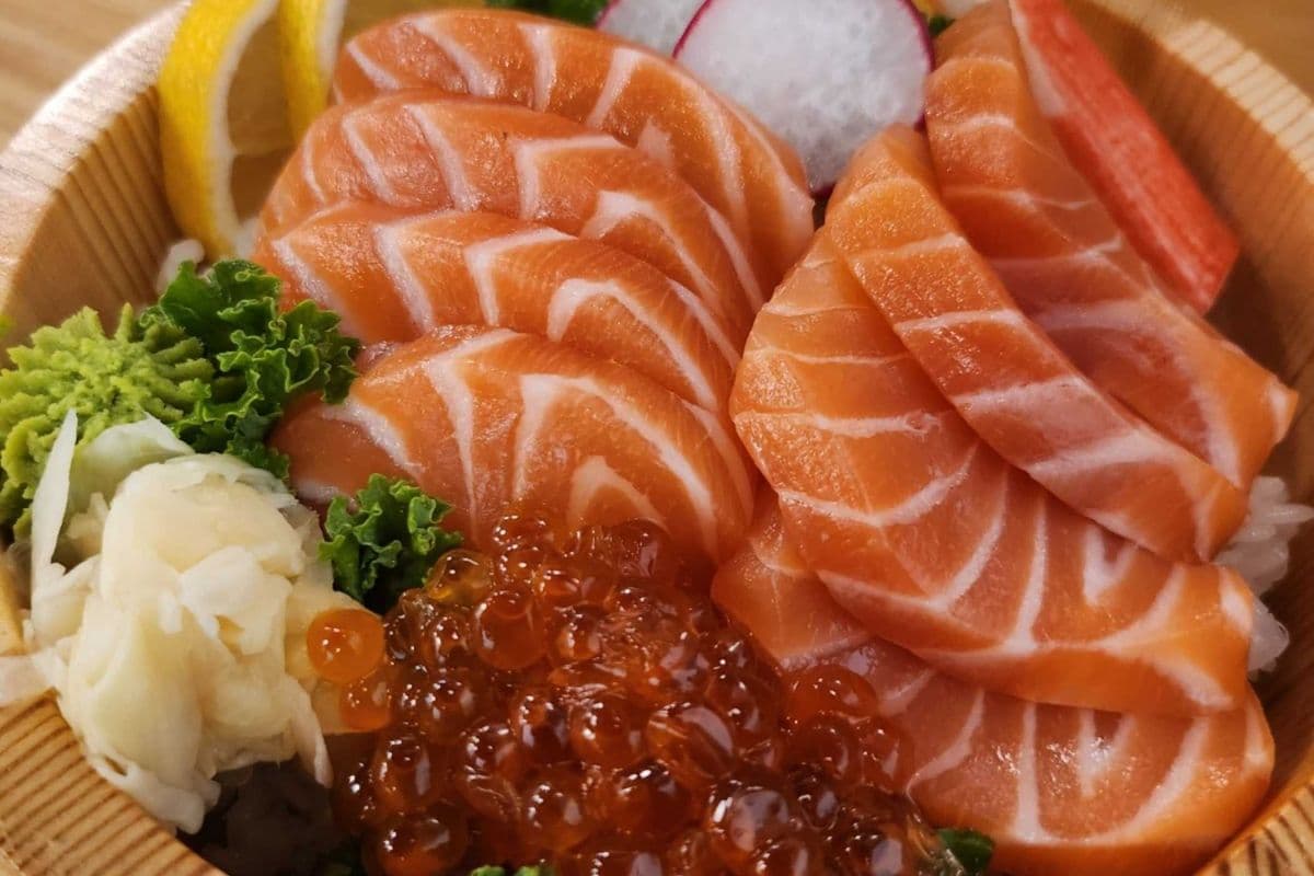 Salmon and Ikura Donbury